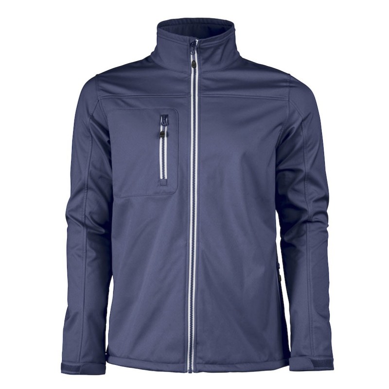 Softshell zip contrasté - homme