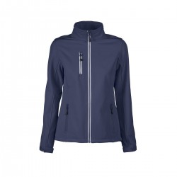 Softshell zip contrasté - femme