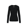 Pull col V femme