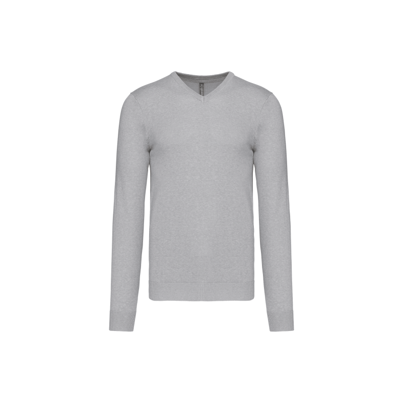 Pull col V homme